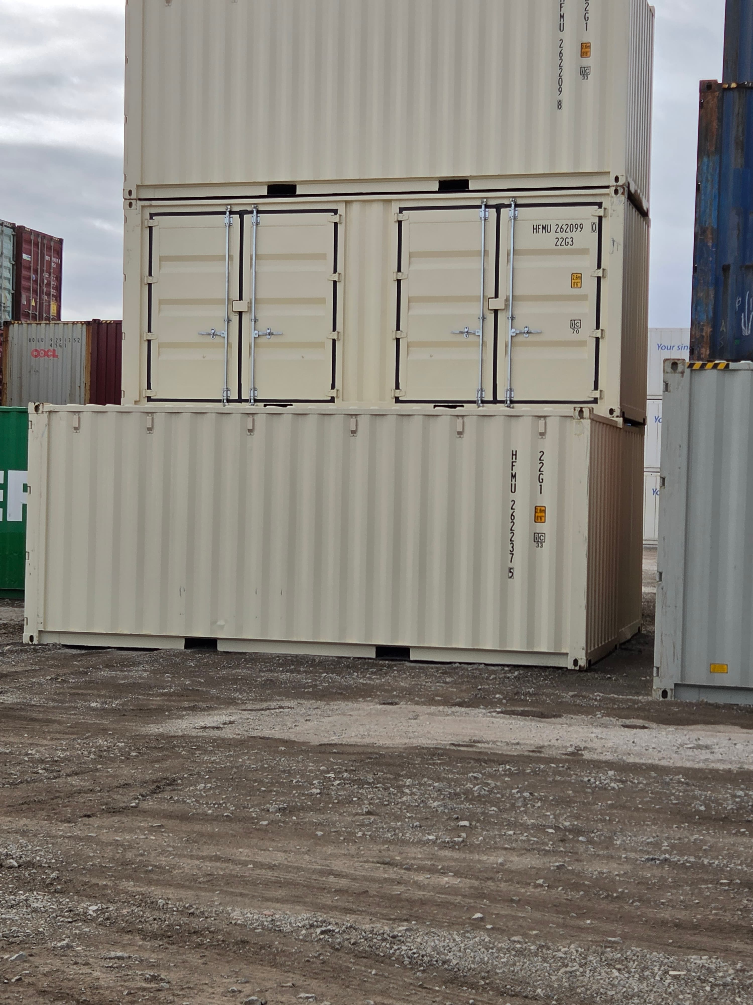 20FT OPEN SIDE SEACAN — IVORY